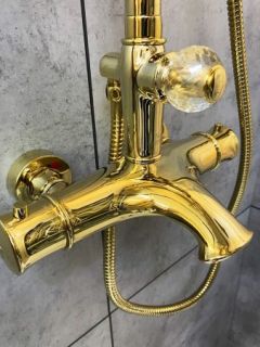 Душевая система с термостатом AltroBagno Beatrice 030408 Or золото